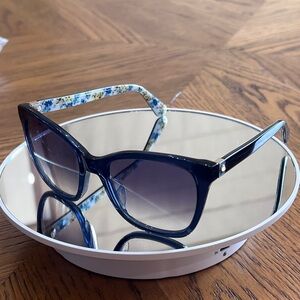 Kate Spade Dark Blue and  Floral Sunglasses